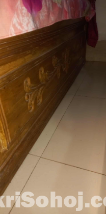 অরজিনাল সেগুন কাঠের বক্স খাট (segun box bed)